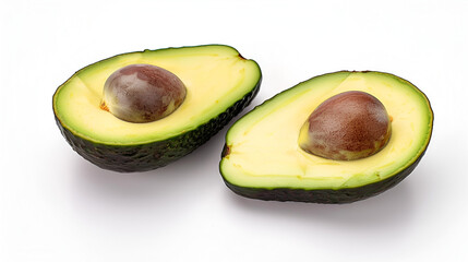 avocado isolated on white background