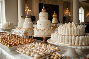 Naklejka premium ramadan special cake professional advertising food photography