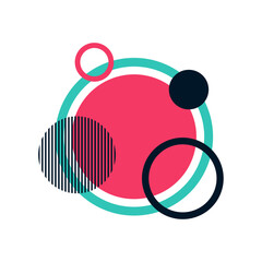 Memphis Circle Shape