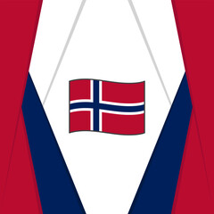 Norway Flag Abstract Background Design Template. Norway Independence Day Banner Social Media Post. Norway Background