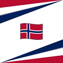 Norway Flag Abstract Background Design Template. Norway Independence Day Banner Social Media Post. Norway Design