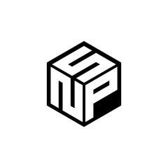 NPS letter logo design in illustration. Vector logo, calligraphy designs for logo, Poster, Invitation, etc.