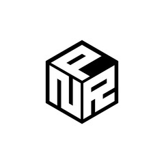 NRP letter logo design in illustration. Vector logo, calligraphy designs for logo, Poster, Invitation, etc.