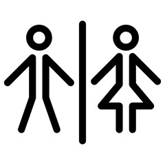 Toilet sign icon