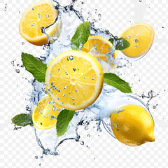 lemon and water