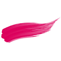 Paint ink brush stroke in pink color,Transparent vector illustration design for frame of text,border or decoration