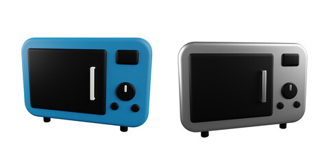 3d microwave. 3d render icon pack. High quality render. Transparent background