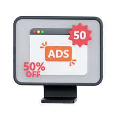 3D illustration of Discount Promotion