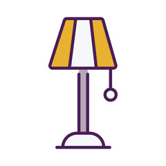 Lamp  icon editable stock vector illustration.