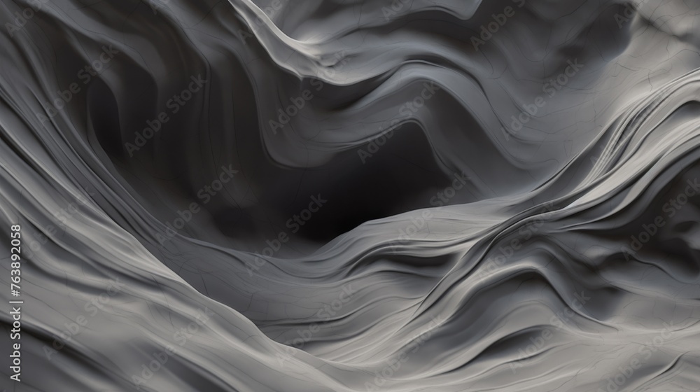 Aufkleber this digital image captures the essence of a dark, undulating surface, creating an abstract landscap