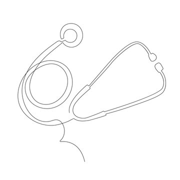 recommend clip art: Doctors day continuous one line art drawing minimalist design vector and illustration