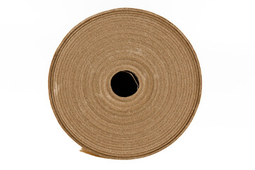 Izolowany Warstwowy okrąg złożony z woskowanego papieru do pieczenia 