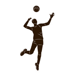 male basketball player silhouette white background, vector