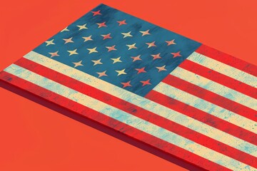 Obraz premium US presidential election. USA flag