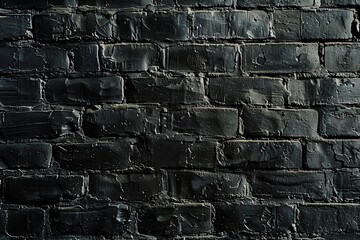 Black brick wall textured
