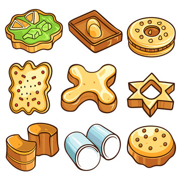 Cookie Cutters Cartoon, Isolated Transparent Background Images