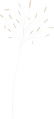 Delicate pastel floral pattern flower. Dead wood vector.