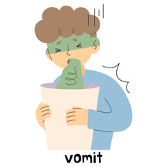 Vomit 1 cute, PNG illustration.