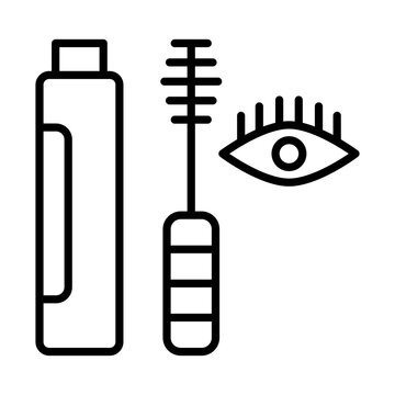 black mascara brush eye makeup clip art preview