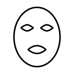 Face mask icon line icon