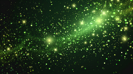 Green fiber optics background 