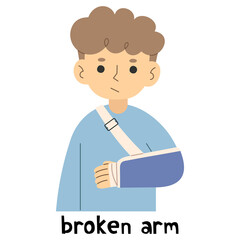 Broken cute, PNG illustration.