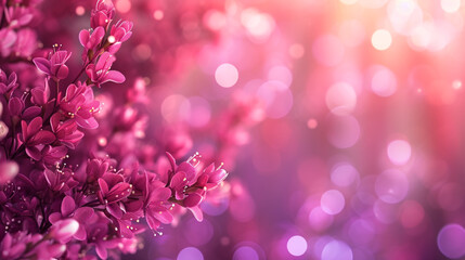pink water drops on flower with broken lights