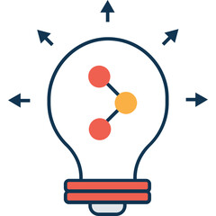 Shared Idea Vector Icon easily modified