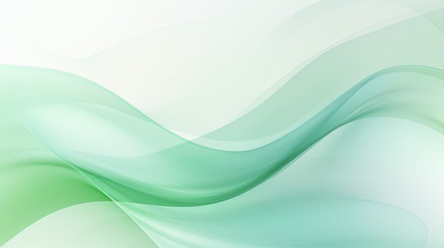 Abstract green background with waves