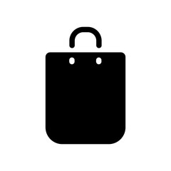 Shopping basket silhouette icon, vector cut silhouette for social media.