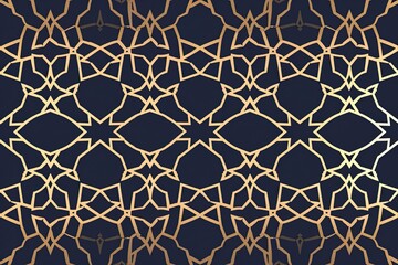 Seamless geometric pattern in authentic arabian style - obrazy, fototapety, plakaty