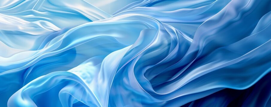 Abstract illustration of smooth flowing blobs in a water-style motion, creating a serene and fluid background.
