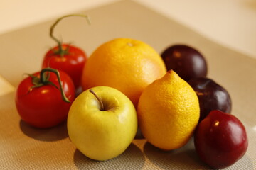 Delicious fruits as a perfect vegan food