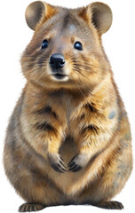 Fototapeta premium Watercolor painting of a cute quokka (Setonix brachyurus).