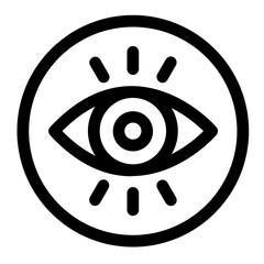 Eye Vector Icon Design Illustration
