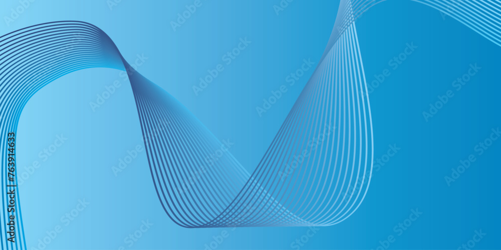 Poster abstract background with glowing wave. shiny moving lines design element