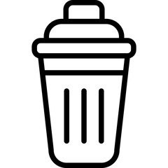 Trash Bin Vector Icon Design Illustration