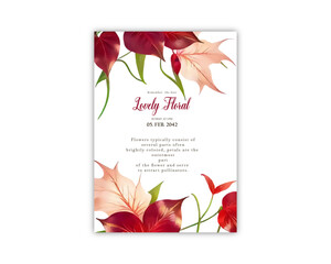 Wedding card background invite vector template greeting card design 