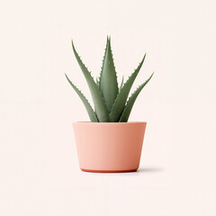 Isolated succulent plant