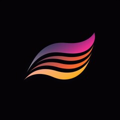 Obraz premium Colorful logo with minimalist. AI