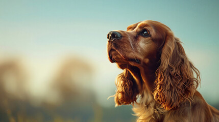 a Cocker Spaniel's coat in a hyperrealistic image