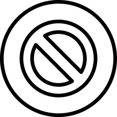 Restricted Vector Icon Design Illustration