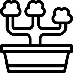 Bonsai Vector Icon Design Illustration