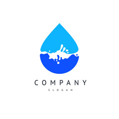 Water drop icon, can be used for logo or brand name, vector illustration. - 763919022