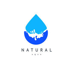 Water drop icon, can be used for logo or brand name, vector illustration. - 763919023