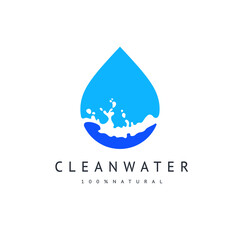 Water drop icon, can be used for logo or brand name, vector illustration. - 763919026
