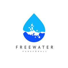 Water drop icon, can be used for logo or brand name, vector illustration. - 763919036