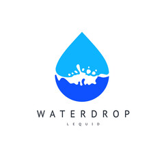 Water drop icon, can be used for logo or brand name, vector illustration. - 763919038