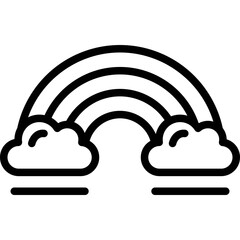 Fototapeta premium Rainbow Vector Icon Design Illustration