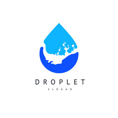 Water drop icon, can be used for logo or brand name, vector illustration. - 763919076